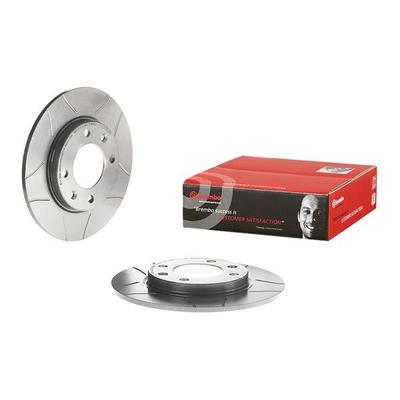 BREMBO Bremsensatz, Scheibenbremse Bremsensatz-Vorn und Hinten SG00000F1O Hinterachse Geschlitzt 247mm 8mm für Citroën Peugeot FENGSHEN NAZA RENAULT H
