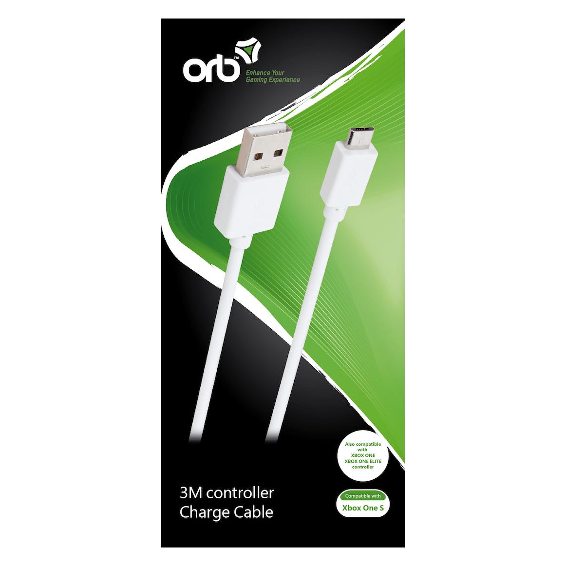 ORB controller charge cable (3m cable) - for Xbox One S (Xbox One S) (ORB3250)