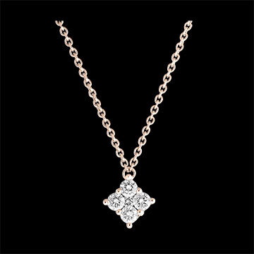 Edenly Halskette Frische - Dina - 18 Karat RosÃ©gold und Diamanten