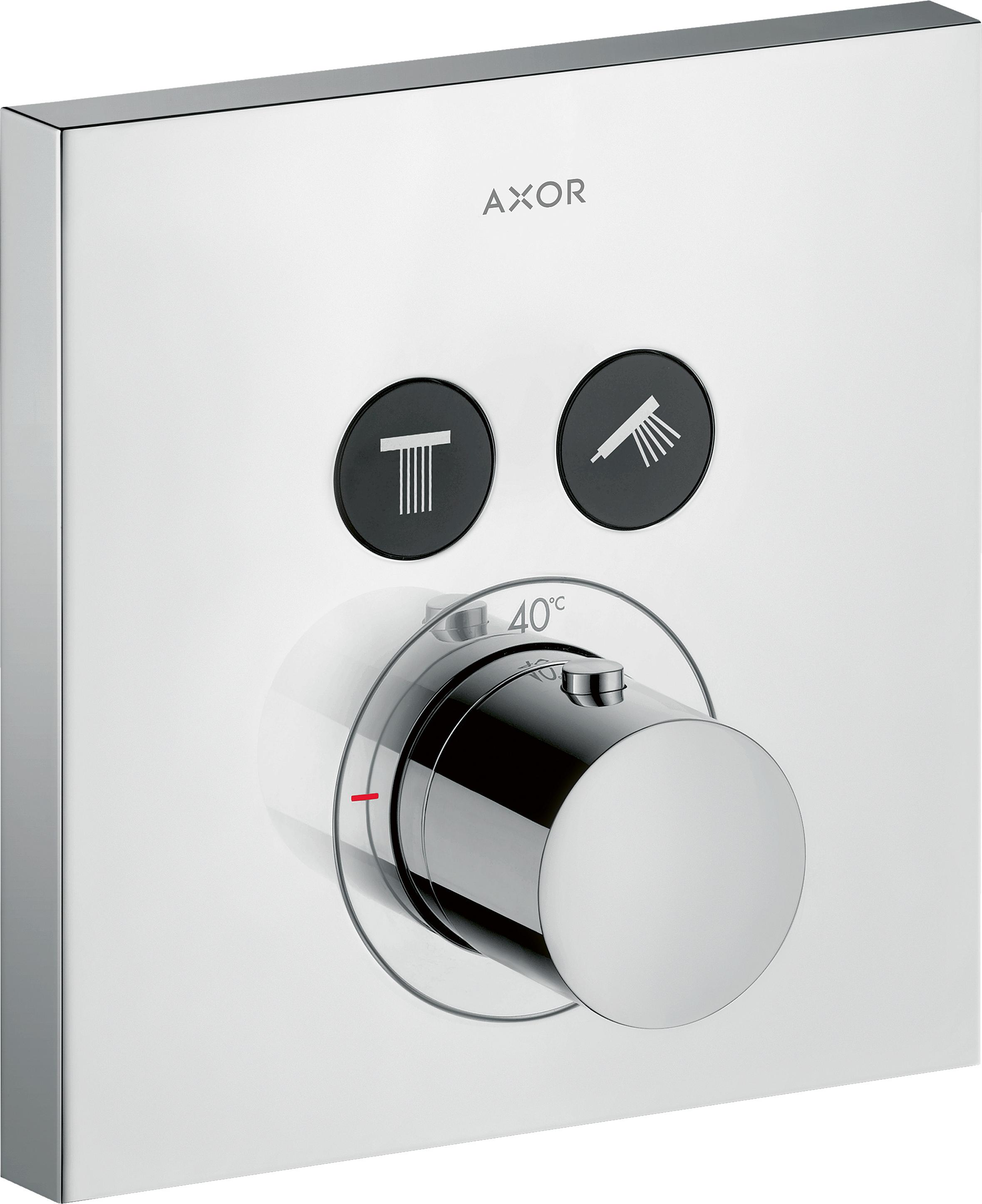 hansgrohe Fertigset ShowerSelect Square UP-THM, eckig, 2 Verbraucher, chrom