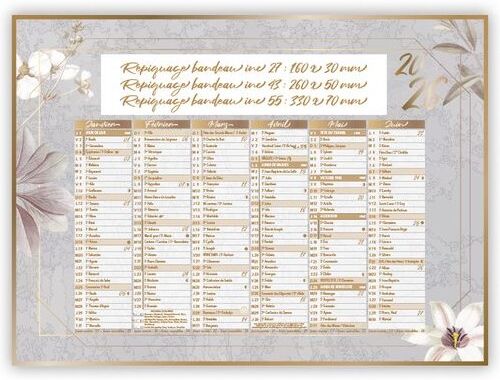 BAROQUE   Calendrier bancaire thématique 2026 carton
