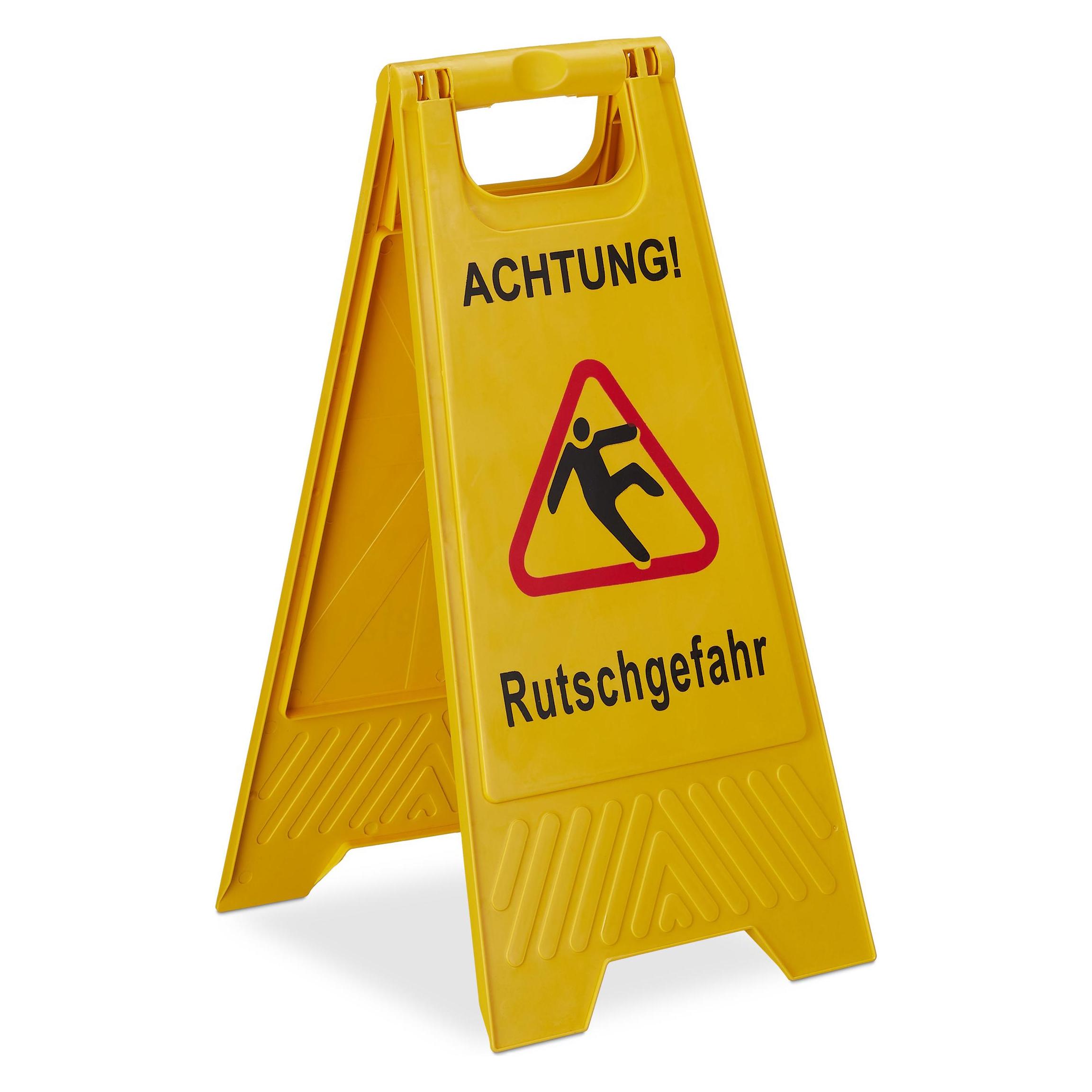 Relaxdays Rutschgefahr Aufsteller (4052025250447)
