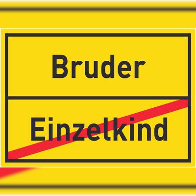 HB-Druck Bruder Einzelkind Aufkleber Ortsaufkleber A0 (841x1189mm)