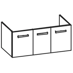 Artiqua 411 Waschtischunterschrank für Vero 032912 Graphit Struktur quer, 411-WU3T-D10-7098-401 411-WU3T-D10-7098-401
