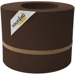zaun zu® Sichtschutzstreifen PP Sichtschutzstreifen Doppelstabzaun Braun,10x 2,55m