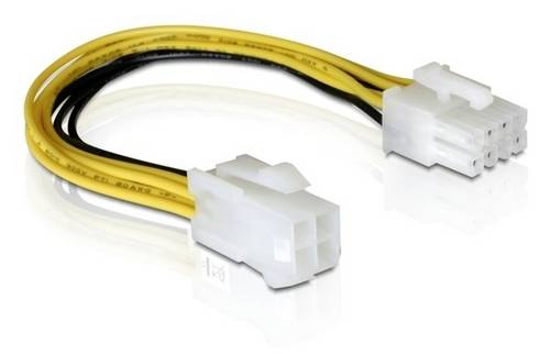 Delock Strom Anschlusskabel 0.15m Mehrfarbig
