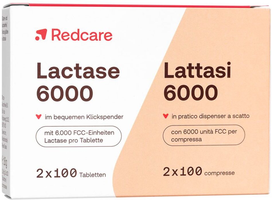 Redcare von Shop Apotheke Lactase 6.000 Redcare Tabletten 2x100 St