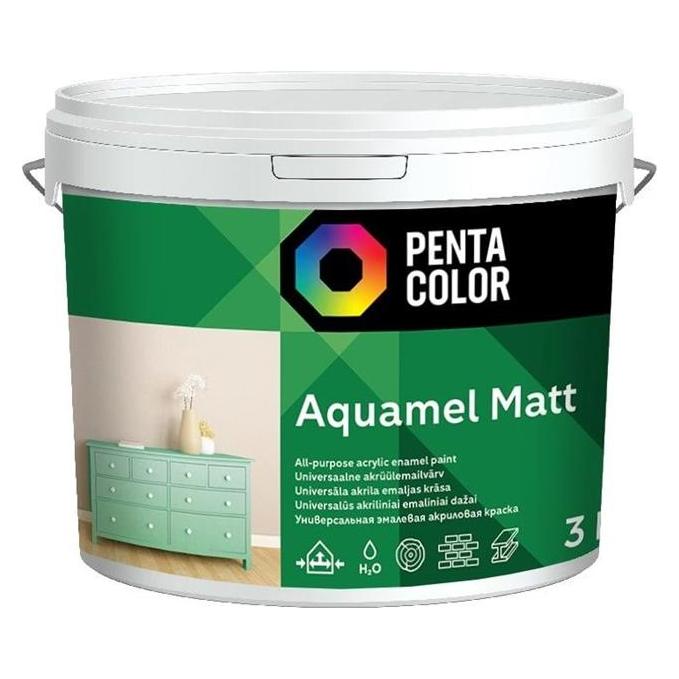 Pentacolor Paint Aquamel White 3 kg, Frosted (36521782)