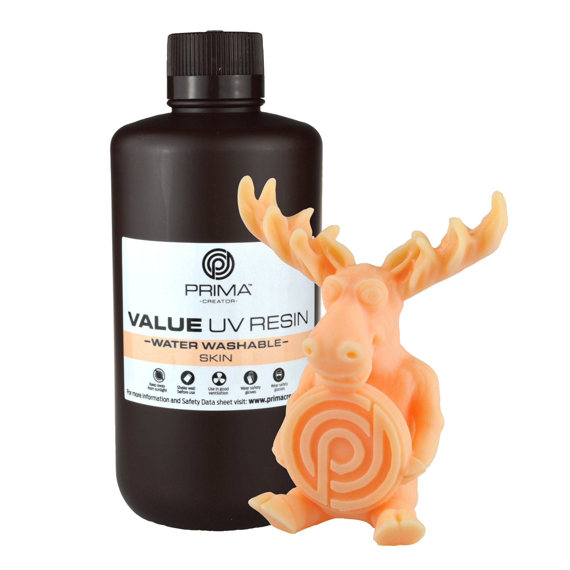 PrimaCreator Value Water Washable UV Resin -1 kg - Skin PV-Resin-B405-1000-SK