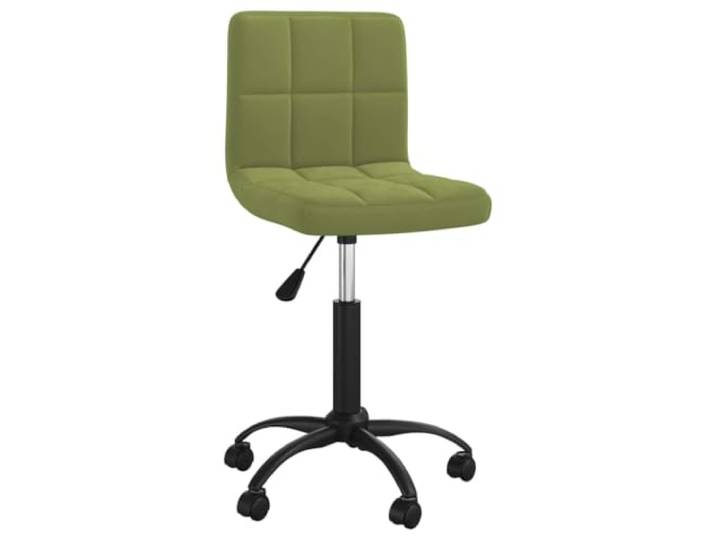 LMTYOENFG Esszimmerstuhl Drehbar Samt Hellgrün Höhenverstellbar Ergonomischer Stuhl mit leichtgängigen Rollen und 360-Grad-Drehung, ideal für Esszimmer, Schminktisch oder Homeoffice.