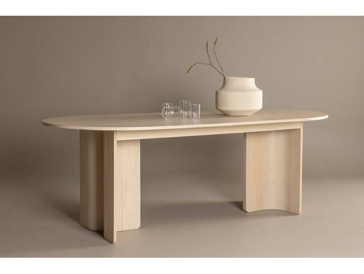 Esstisch Alura - im harmonischen Design mit eleganter Note - Weißwash - Luxusbetten24