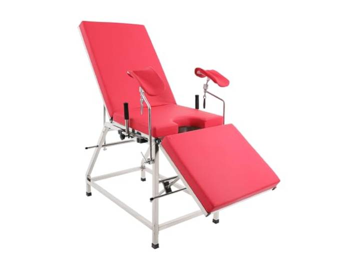 WFIETN - Gynäkologenstuhl, Verstellbarer Gynäkologischer Stuhl Untersuchungsstuhl, Ergonomische Struktur Gynäkologischer Stuhl für Krankenhäusern, Kliniken, Bis zu 440.92lbs (Rot)
