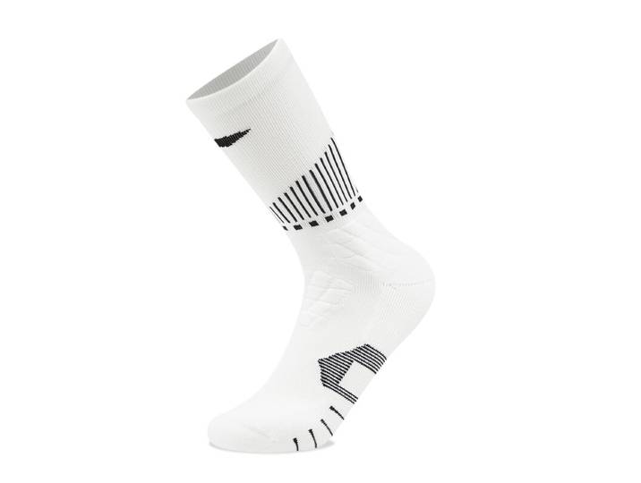 LI-NING Chaussettes mi-longues de basket-ball résistantes, confortables et respirantes blanc XL
