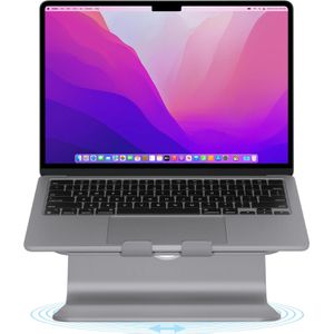 Rain-Design Laptop-Ständer mStand360, Aluminium, bis 17 Zoll, space grau, für Apple MacBook, drehbar