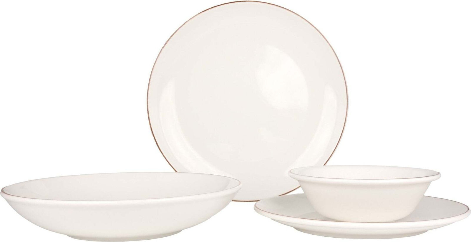 Bonna Retro servies set van 24 delig voor 6 personen van porselein