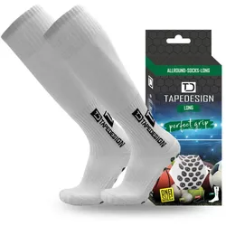 TAPEDESIGN Allround Socks lange Antirutschsocken weiß