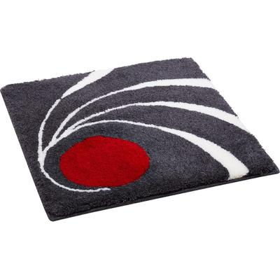 Badematte COLANI "Colani 18" Gr. 5, grau (anthrazit), H:24mm, Kunstfaser, Badematten, Badematte
