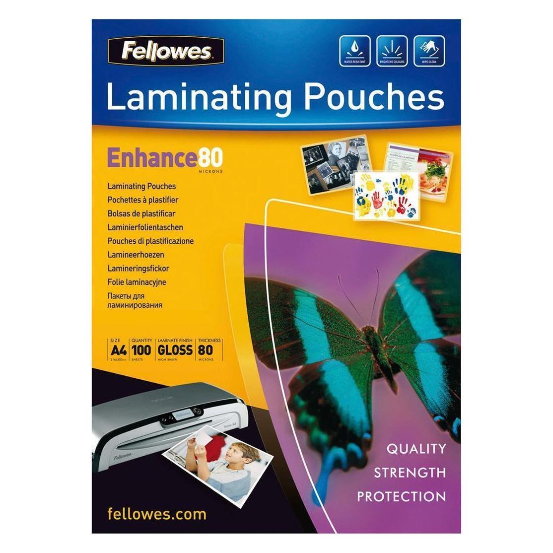 Fellowes Enhance 80 (A4, 100 Stk., 80 µm) (5306114)