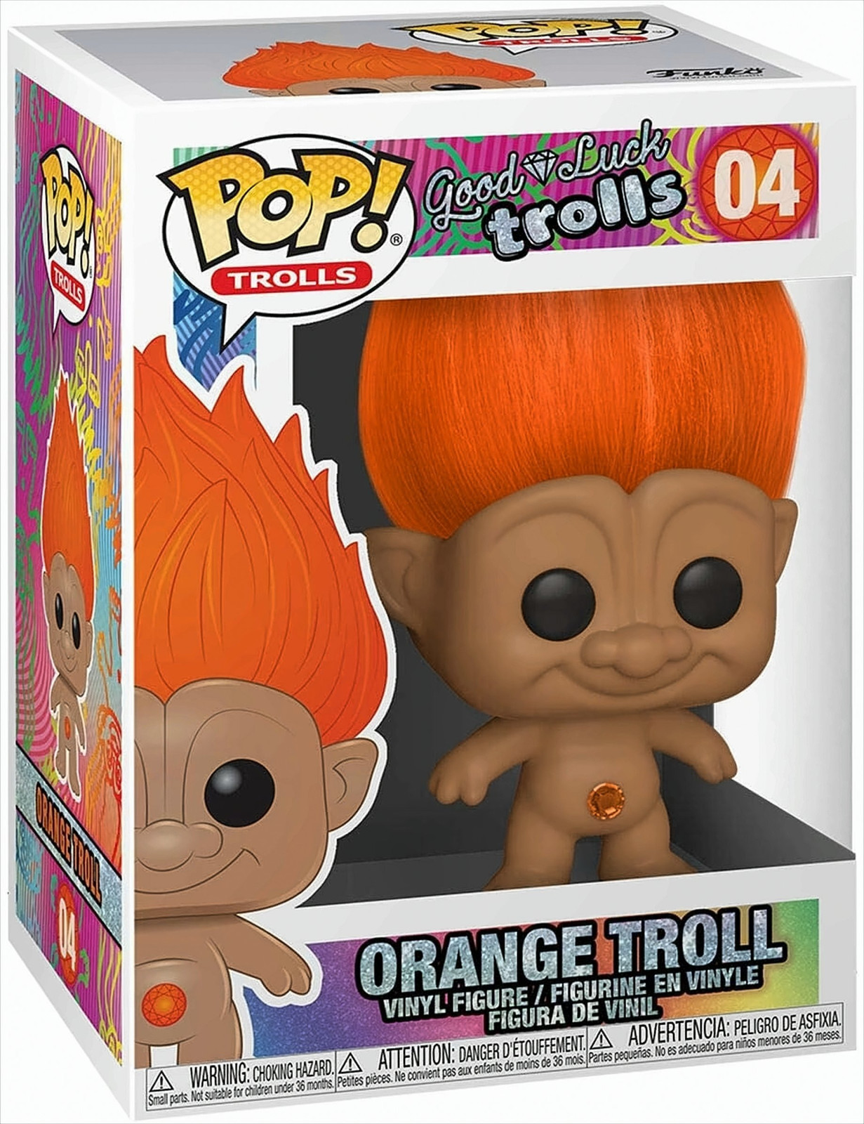 Funko Pop! Good Luck Trolls Oranje Troll 04 Vinyl figuur