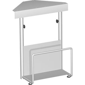 Geramöbel PC-Halterung S-500910-SI, silber, zur Schreibtischmontage für Mini- & Midi-Tower