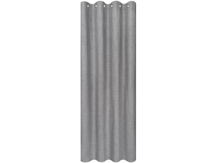 Verdunkelungsvorhang Despina , grau (hellgrau), B:140cm H:245cm, Polyester, HOME LIVING BY GERSTER, Gardinen, Verdunkelungsvorhang, SB-Ösenschal Blackout Despina