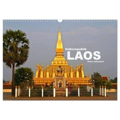 Volksrepublik Laos (Wandkalender 2027 DIN A3 quer), CALVENDO Monatskalender