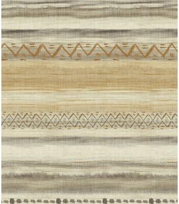 Seabrook Designs Trevino Tribal Stripes Unpasted Wallpaper