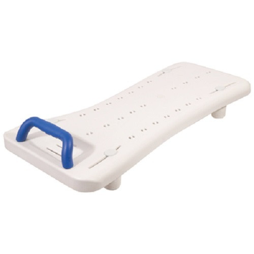 Aidapt Badplank met handvat, verstelbaar, Wit/Blauw, 41-62 cm