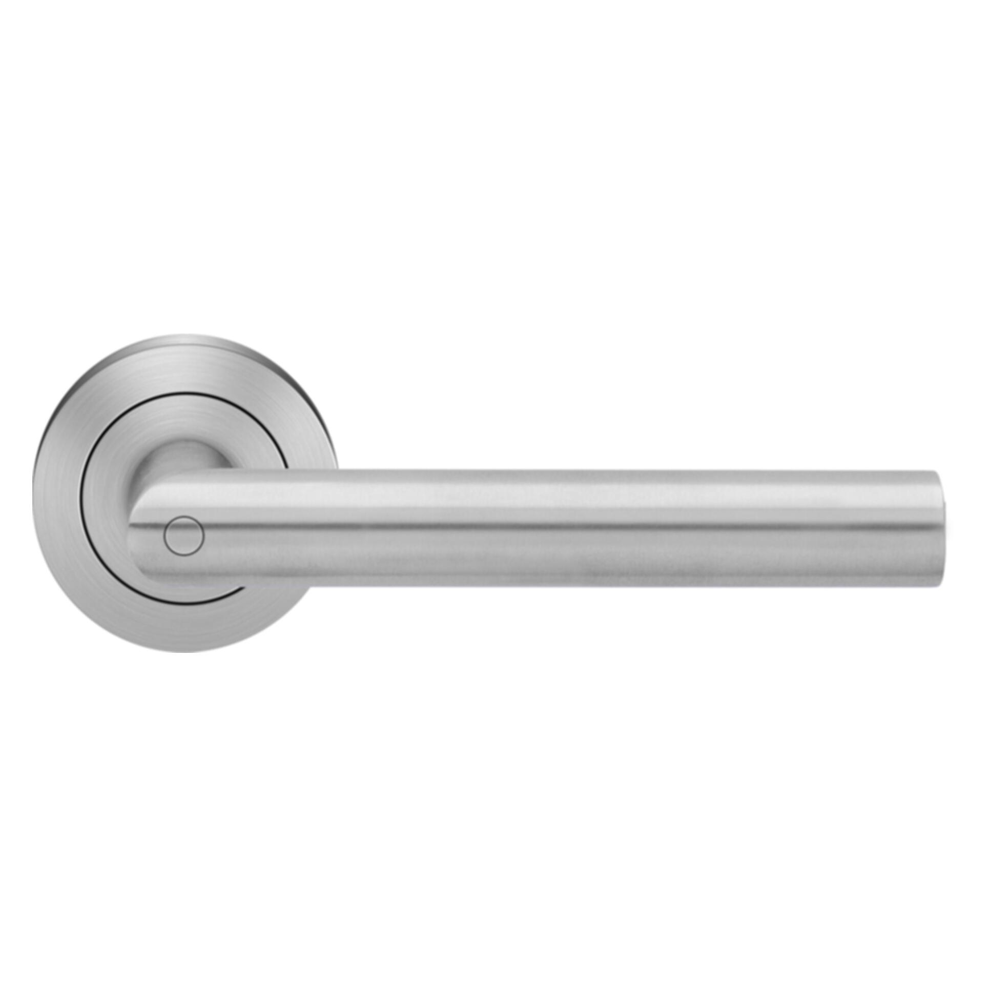 Karcher ZT-Drückergarnitur Rhodos ER28 KD Basic Edelstahl matt links (Türgarnitur, Türgriff) (210058)