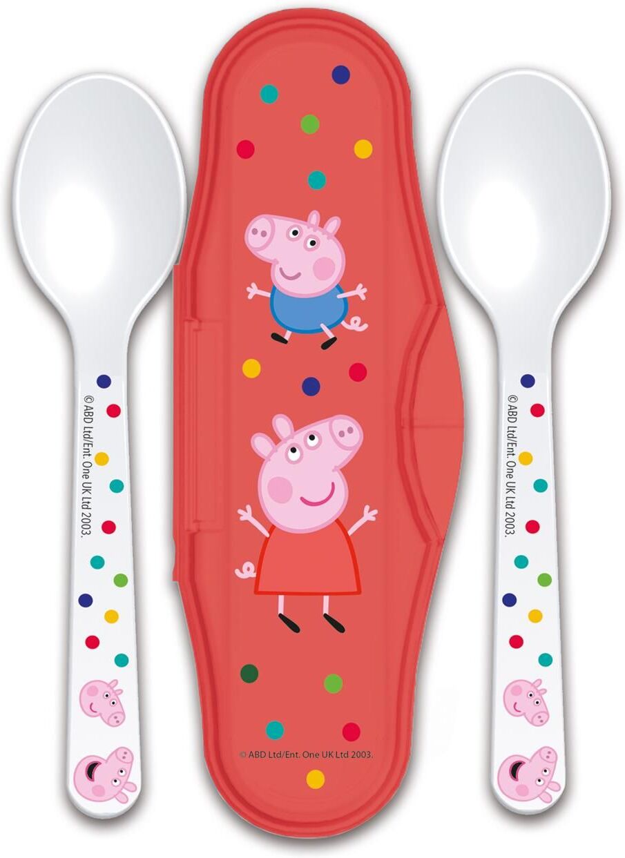 Stor: Peppa Pig Little One - Toddler 2 Pcs PP Traveling Spoons (13466)