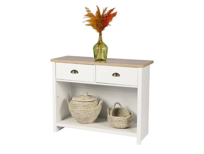 Console avec 1 étagère et 2 tiroirs VIRGINIA