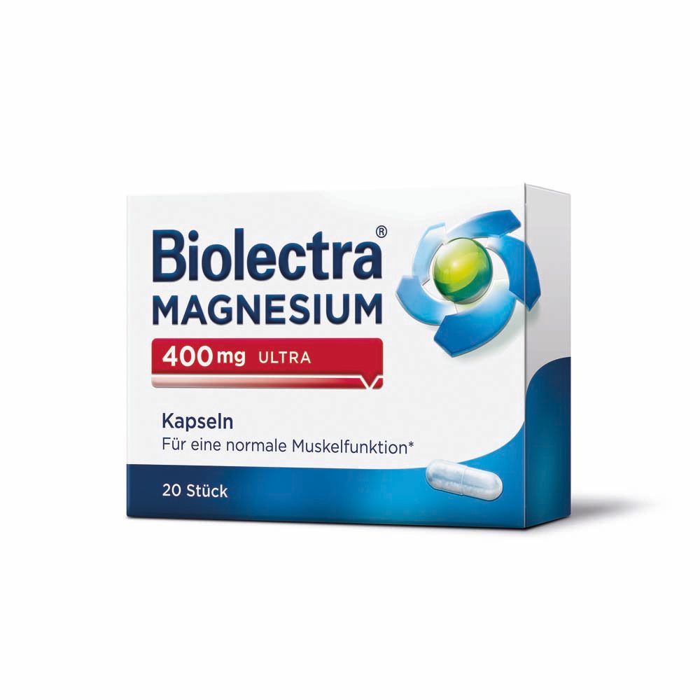 Biolectra Magnesium 400 mg ultra Kapseln 20 St