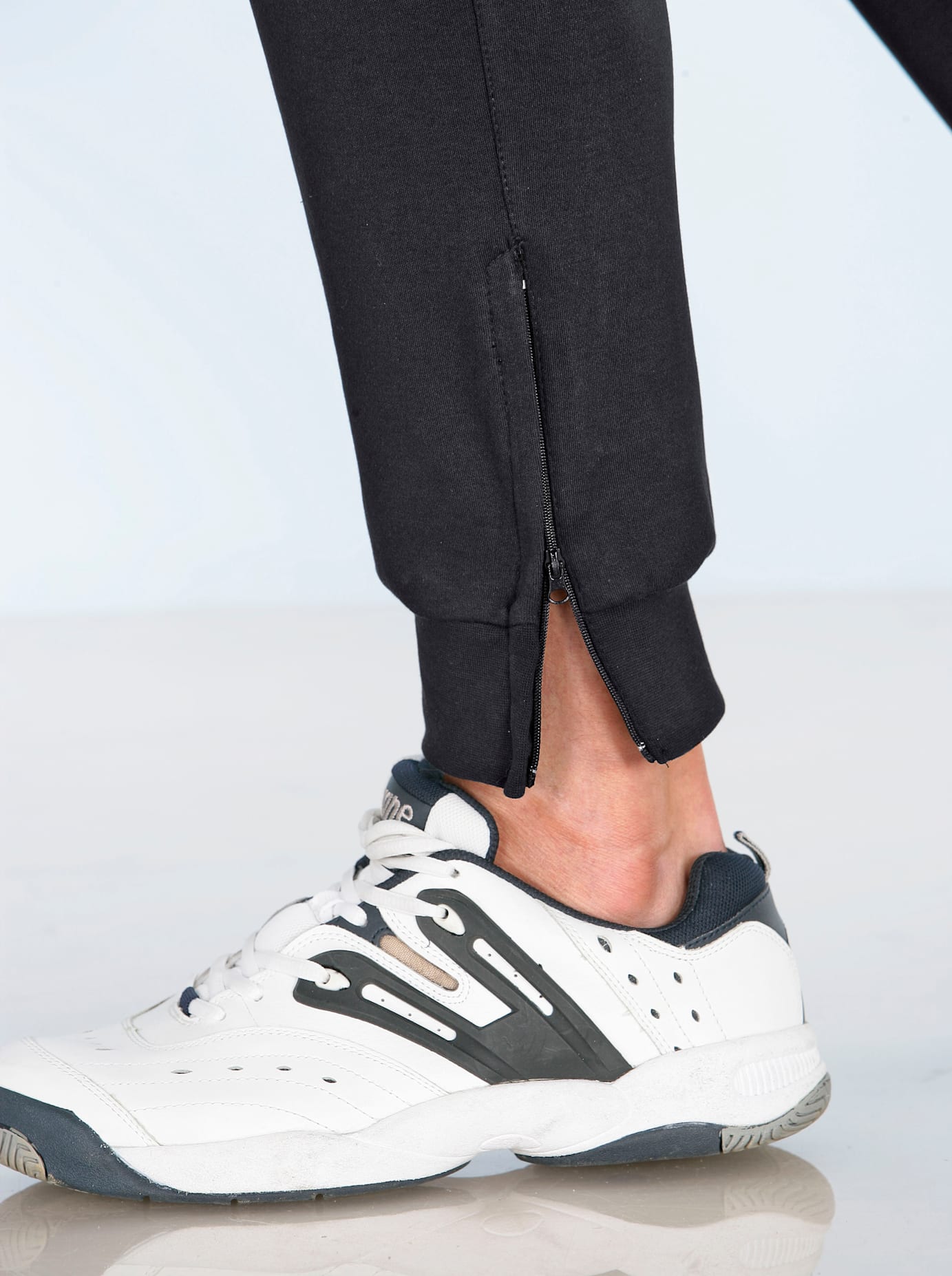 Jogginghose CLASSIC, Herren, Gr. 24, Unterbauchgrössen, schwarz, 100% Baumwolle, meliert, unifarben, lang, Hosen Jogginghose schwarz 24, Unterbauchgrössen