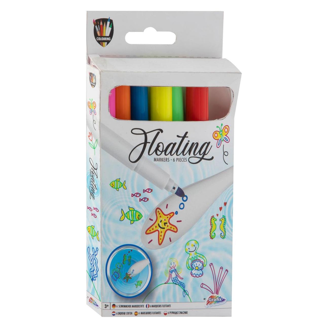 Grafix Wasserstifte, 6 Stück. (6x) (Q4150)