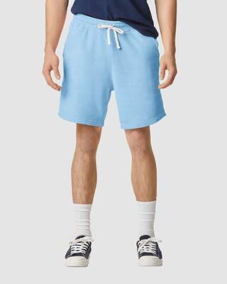 Comfort Colors 1468CC Men's Garment-Dyed Lightweight Fleece Sweat Shorts in Hydrangea size Medium   Cotton