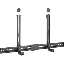 equip Wandhalterung für Audio/Video Geräte sw (Wandmontage, Höhenverstellbar), Lautsprecher Ständer + Wandmontage, Schwarz
