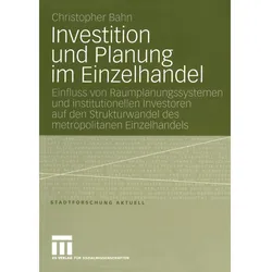 Investition und Planung im Einzelhandel, Fachbücher von Christopher Bahn