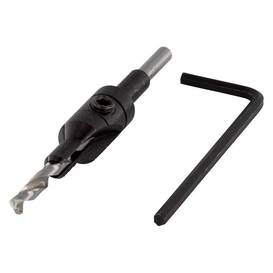 wolfcraft 1 Vorbohrer mit Senker ø3,5-9,5mm (3.5 mm, 5 mm) (2500000)