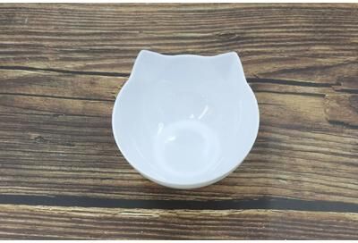 Uplift Essentials Ergonomic Double Pet Diner With Non Slip Elevation white