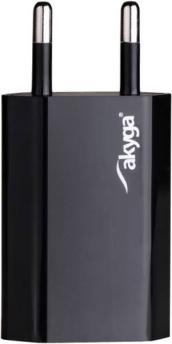 Akyga AK-CH-03BK USB Ladegerät 5W 1x USB-A Schwarz Innenbereich