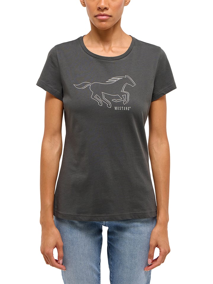 Mustang Shirt "Loa" in Anthrazit - M