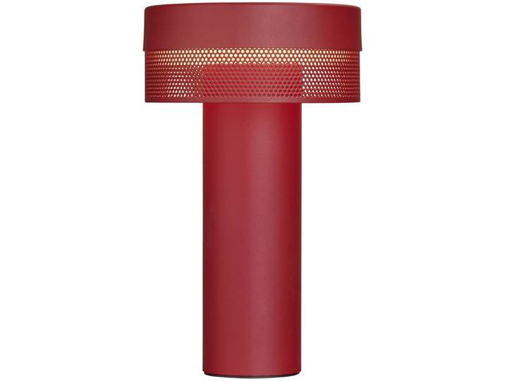 Tischlampe Mesh rot Eisen H 24 cm 190 lm - LED - Lichtfarbe: Extra warmweiss - LED Energiesparlampen