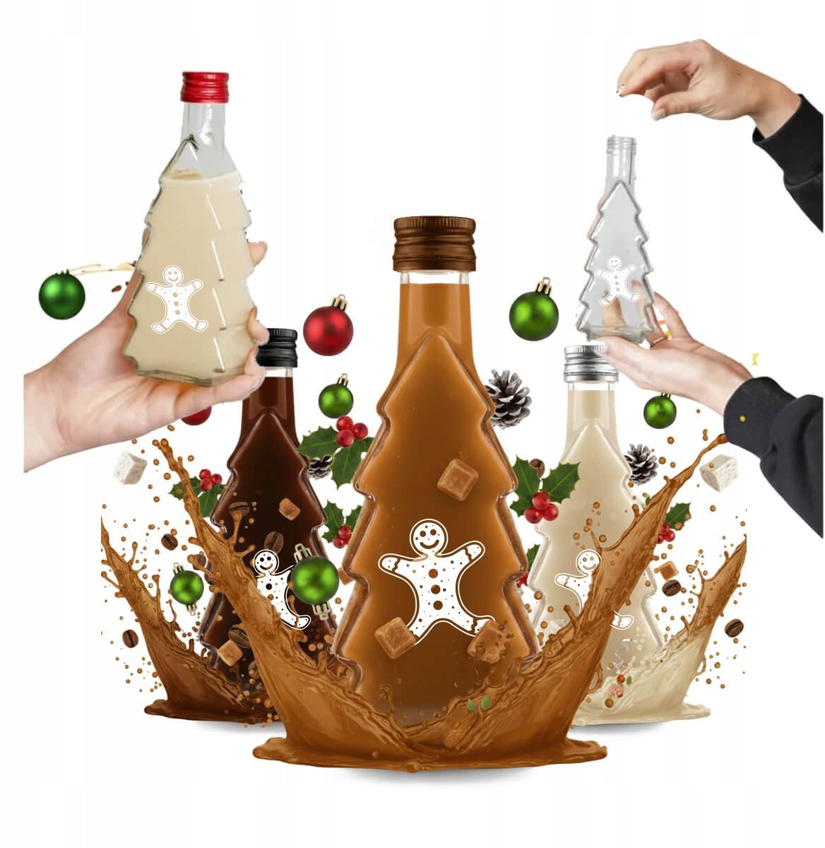 Bimberek Decoratieve Kerstfles in Boomvorm - 250ml
