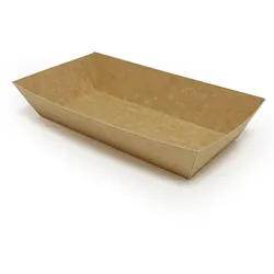 MONOUSO - Kraft-Kraft Pommesschale 750ml 22x11,5x4,5cm (50 Stück)