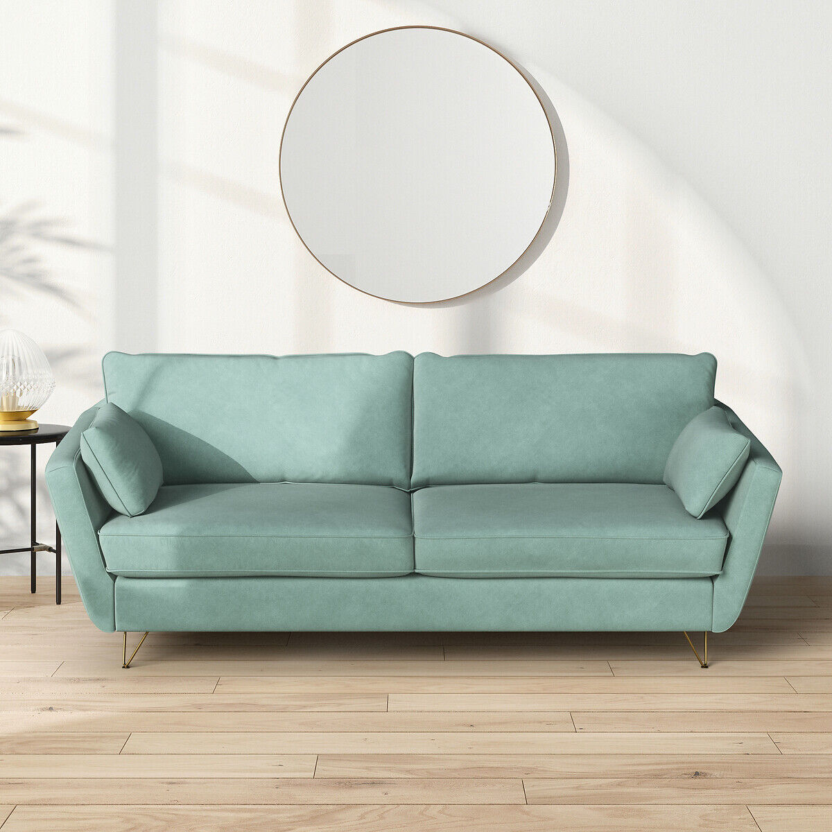 LA REDOUTE INTERIEURS Canapé 4 à 5 places velours, convertible, Topim
