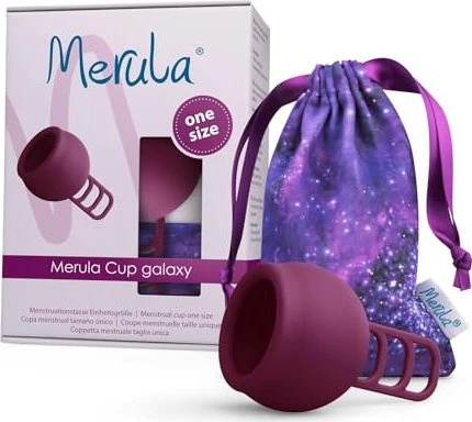 Merula Cup menstruatiecup Galaxy paars 1 St Sonstige