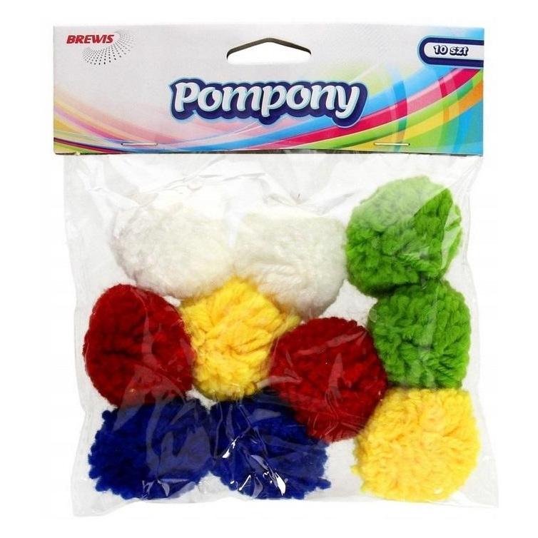 BRE Flauschige Pompons 40mm 10 Stk (47592211)
