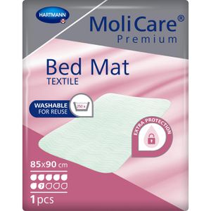 MoliCare Inkontinenzunterlagen Premium Bed Mat Textile, 85 x 90 cm, Aufnahme ca. 1692 ml, wasserfest, waschbar