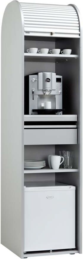 Pharao24.de Kaffeeschrank für Büro Weiß
