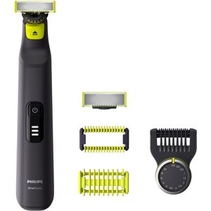 Philips Barttrimmer OneBlade Pro Face & Body, QP6541/15, 14 Schnittstufen, 3 Aufsätze, 2 Klingen